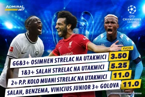 Liga šampiona specijal - Salah, Benzema i Vini na kvotu 11, ili "Kvaradona" i Osimen?